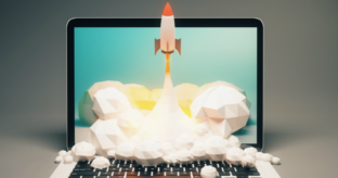 Rocket-Ship-Laptop-Launch-Project-Hot-Dog-Marketing