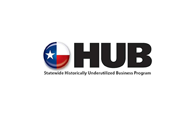 Statewide Historically Underutilized Business Program Texas HUB logo Hot Dog Marketing