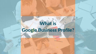 What is a Google Business Profile blog graphic Hot Dog Marketing